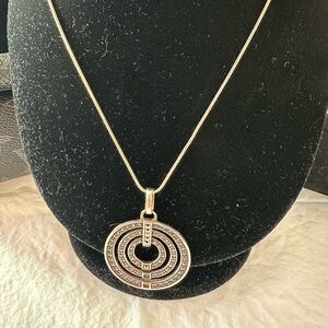 Elegant Sterling Silver Pendant Necklace